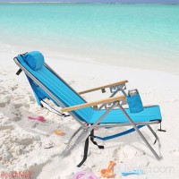 Deluxe Steel Backpack Chair Beach / Camping with Storage Pouch - Set of 2 Chairs   